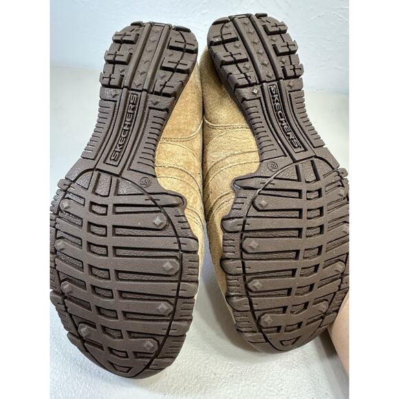 Skechers Open Air Active Outdoor Beige Tan Suede Leather Shoes Womens US Size 6 - Picture 2 of 8
